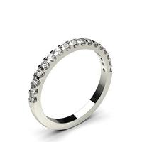 4 Prong Setting Half Eternity Diamond Ring