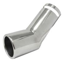 40 58mm silver drop down 45 bend stainless steel exhaust tail pipe tip