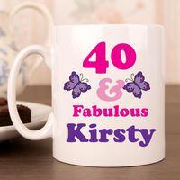 40 And Fab Birthday Mug For Her