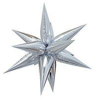 40 giant foil 12 point silver star balloon