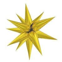 40 giant foil 12 point gold star balloon