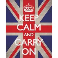 40 x 50cm Union Jack Keep Calm Mini Poster