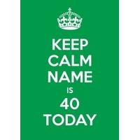 40th Green | Fortieth Birthday Card