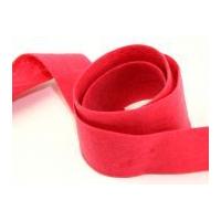 40mm Merino Wool Felt Ribbon Tape Binding Cerise Pink