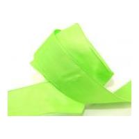 40mm wire edge plain taffeta ribbon green