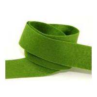 40mm Merino Wool Felt Ribbon Tape Binding Leaf Green