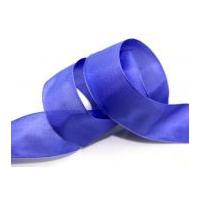 40mm Wire Edge Plain Taffeta Ribbon Purple