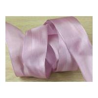 40mm wire edge plain taffeta ribbon dusky pink