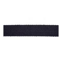 40mm Essential Trimmings Cotton & Acrylic Webbing Tape Navy Blue