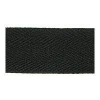 40mm essential trimmings herringbone webbing tape black