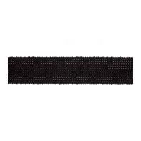 40mm Essential Trimmings Cotton & Acrylic Webbing Tape Black