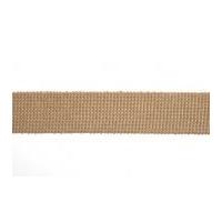 40mm Essential Trimmings Cotton & Acrylic Webbing Tape Tan