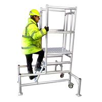 400 one piece podium steps with alloy platform