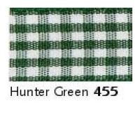 40mm berisford gingham ribbon 455 hunter green