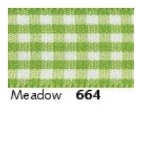 40mm berisford gingham ribbon 664 meadow