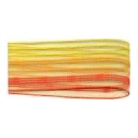 40mm Berisford Candy Woven Sheer Stripe Ribbon 1306 Orange