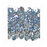 40mm impex stretch sequins trimming holographic silver