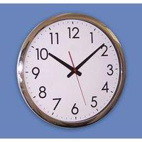 40CM CLOCK WITH CHROME FINISH BEZEL