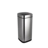 40l DELUXE SQUARE BIN MATT STAIN-STEEL