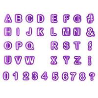 40Pcs Alphabet Number Letter Fondant Cake Cookie Cutter Pan Mold Biscuit