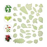 40PCS Foliage Flower Cutters for Fondant Cutter Cookie Cutter Set Cake Decorating Tools Set Sugarcraft Bakeware Cake Mold LC-018