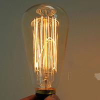 40w e27 edison retro light bulb st64 220 240v