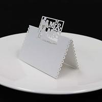 40pcs bride and groom lace laser wedding party table name place cards  ...