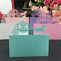 40pcs pumpkin carriage laser cut wedding party table name place cards  ...