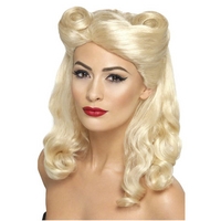 40s Pin Up Wig Blonde