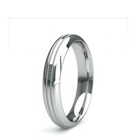 4.00mm Court Profile Slight Comfort Fit Plain Wedding Band