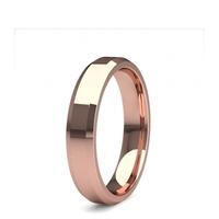 4.00mm Beveled Profile Comfort Fit Plain Wedding Band