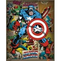 41 x 51cm Marvel Comics Retro Captain America Mini Poster