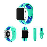 42/38MM Silicone For Apple Watch Band Double Color Sport Band for Apple Watch Silicone Band