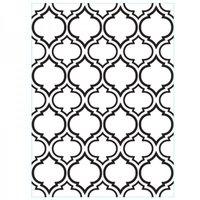 4.23 x 5.75 Embossing Folder - Quatrefoil Double Folder