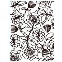 4.23 x 5.75 Embossing Folder - Floral Whimsical Folder