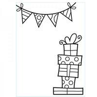 4.23 x 5.75 Embossing Folder - Presents/Banner Folder