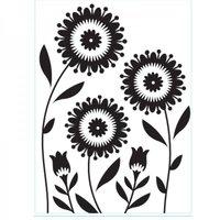 4.23 x 5.75 Embossing Folder - Floral Trio Folder