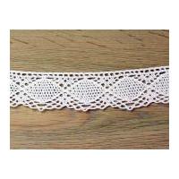 42mm vintage style crochet lace trimming white