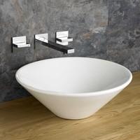 42cm diameter round fano counter top basin