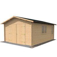 4.2m x 5.7m Garage Log Cabin | Waltons