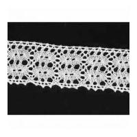 42mm Cotton Lace Trimming White