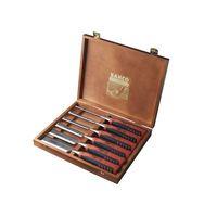 424P-S6 Bevel Edge Chisel Set of 6 In Wooden Box
