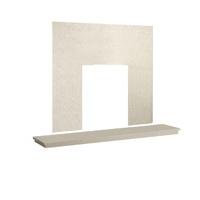 42in x 16in pearl stone hearth and back panel set from be modern