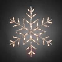 42-bulb LED decorative snowflake, 60 cm