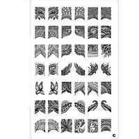 42 Pattern Nail Art Stamp Stamping Image Template Plate