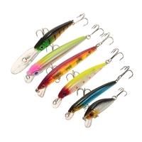 43pcs Assorted Size Minnow Fly Fishing Lures Pencil Popper Crankbaits Carp Fishing Wobbler Suspending Artificial Hard Baits Kit Fishing Accessories Sw