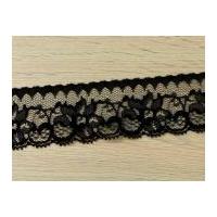 43mm Nylon Lace Trimming Black