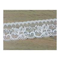 43mm Nylon Lace Trimming White