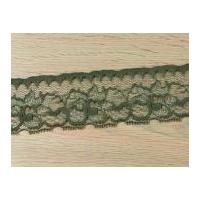 43mm Nylon Lace Trimming Olive Green