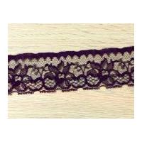 43mm Nylon Lace Trimming Purple